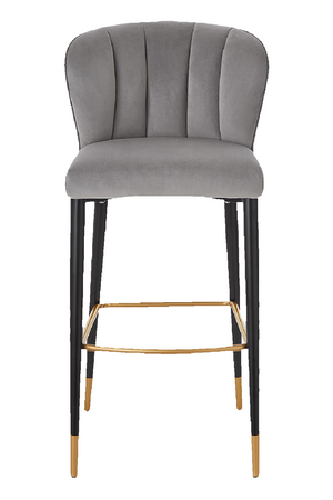 Channeled Gray Bar Stool | Liang & Eimil Maya | Oroa.com