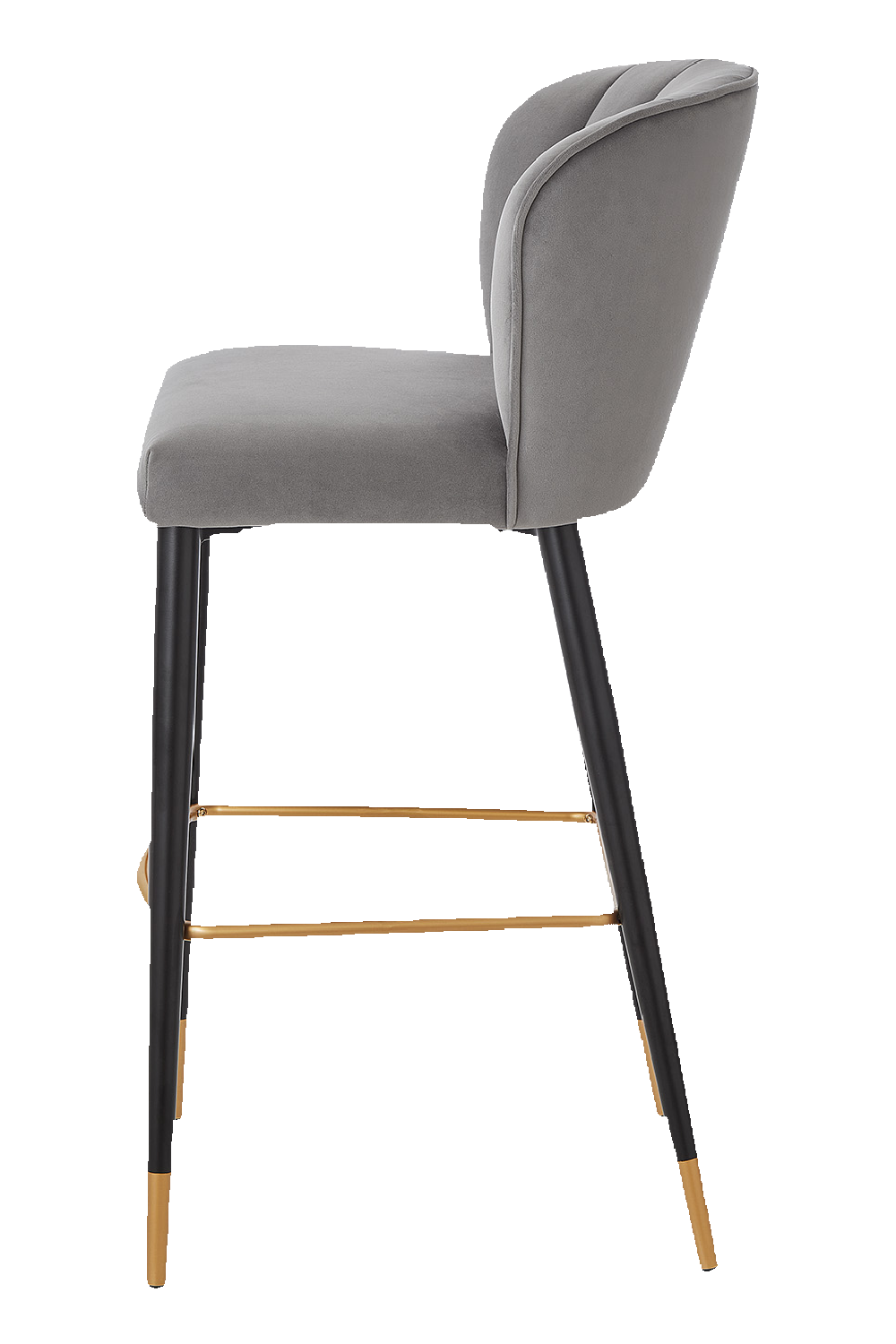 Channeled Gray Bar Stool | Liang & Eimil Maya | Oroa.com