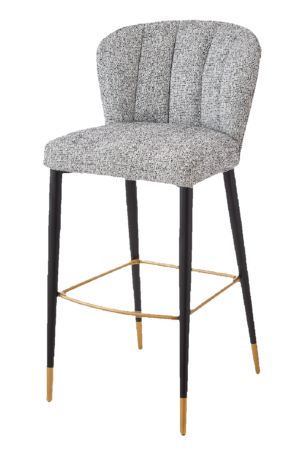 Channeled Gray Bar Stool | Liang & Eimil Maya | Oroa.com