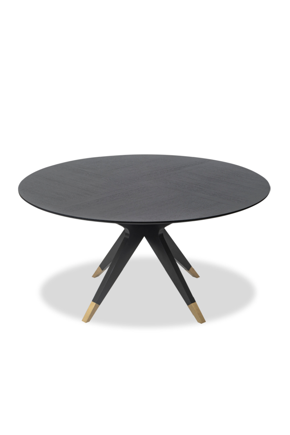 Black Round Oak Dining Table (M) | Liang & Eimil Anthology | Oroa.com