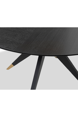 Black Round Oak Dining Table (M) | Liang & Eimil Anthology | Oroa.com
