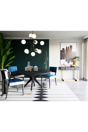 Black Round Oak Dining Table (M) | Liang & Eimil Anthology | Oroa.com