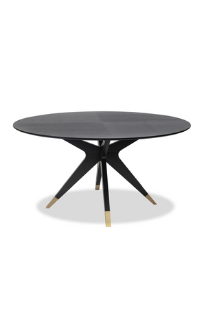 Black Round Oak Dining Table (M) | Liang & Eimil Anthology | Oroa.com