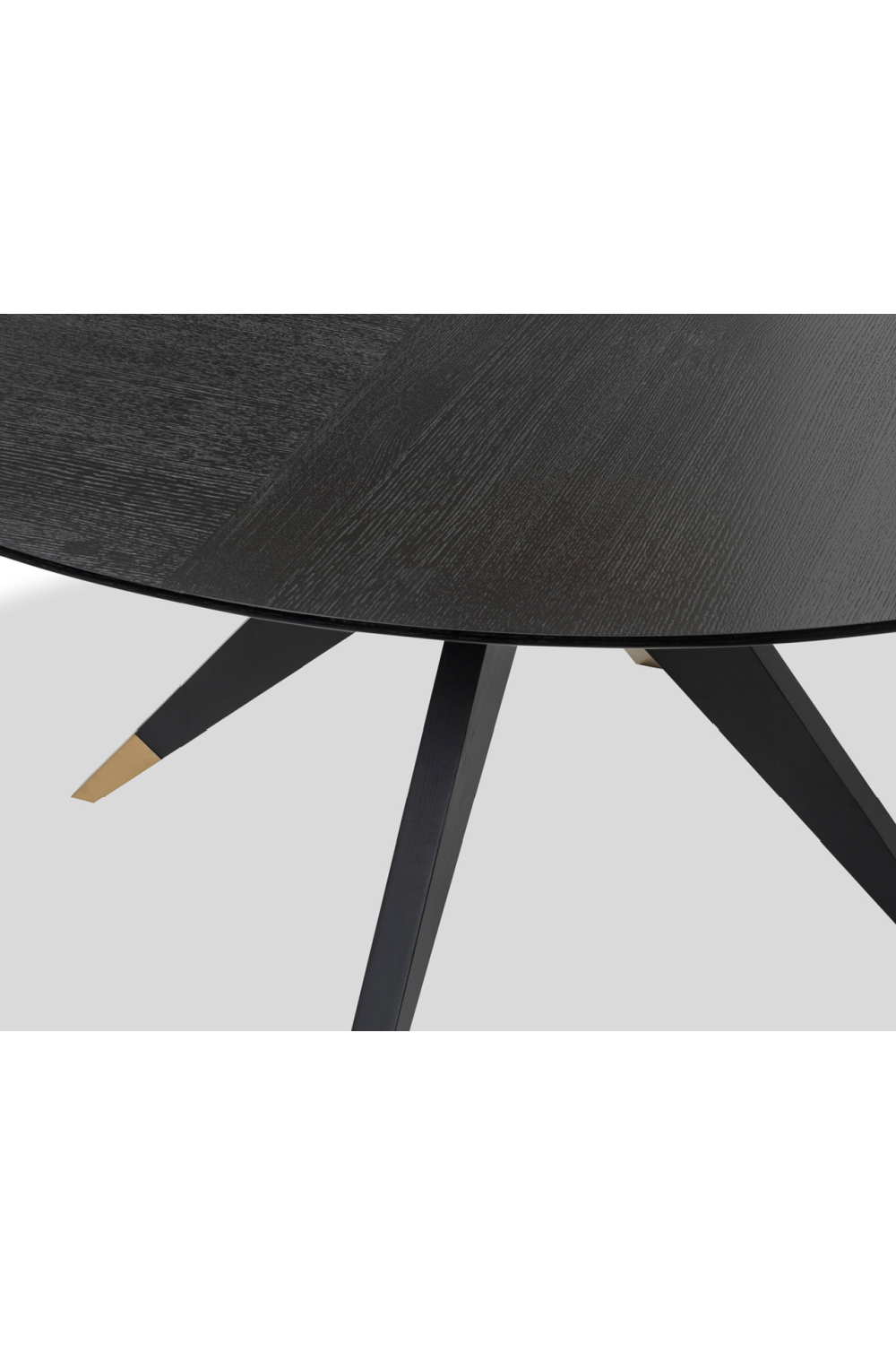 Black Round Oak Dining Table (M) | Liang & Eimil Anthology | Oroa.com
