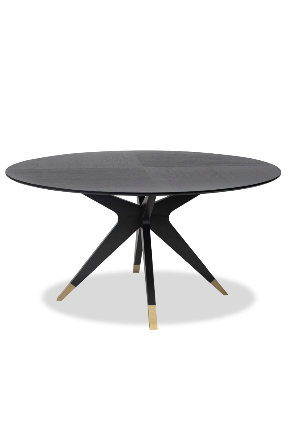 Black Round Oak Dining Table (M) | Liang & Eimil Anthology | Oroa.com