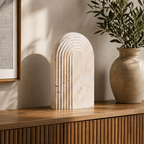  Beige Travertine Sculpture | Oroa.com