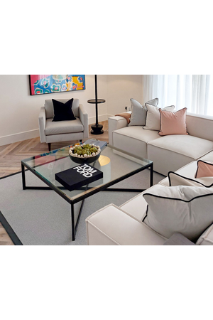 Clear Glass Square Coffee Table | Liang & Eimil Musso | Oroa.com