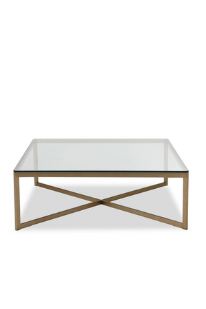 Clear Glass Square Coffee Table | Liang & Eimil Musso | Oroa.com