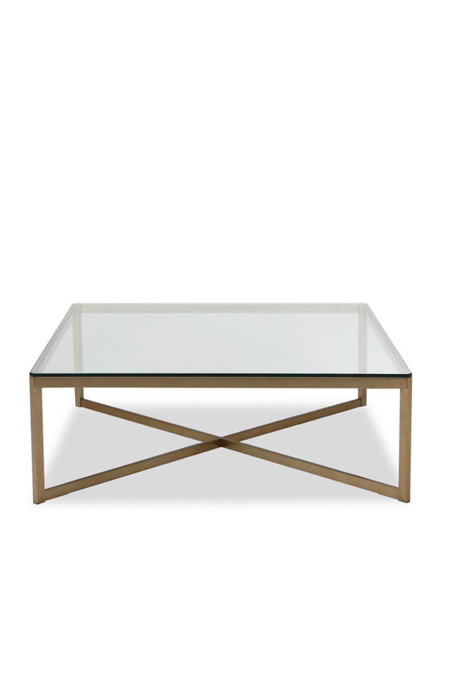 Clear Glass Square Coffee Table | Liang & Eimil Musso | Oroa.com
