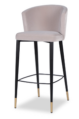 Velvet Curved Barstool | Liang & Eimil Elica | Oroa.com