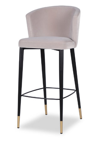 Velvet Curved Barstool | Liang & Eimil Elica | Oroa.com