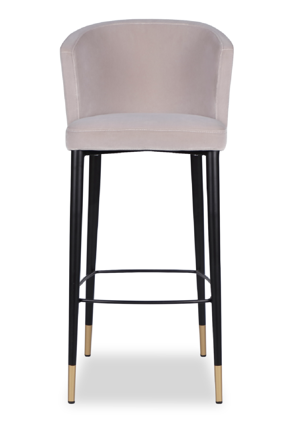 Velvet Curved Barstool | Liang & Eimil Elica | Oroa.com