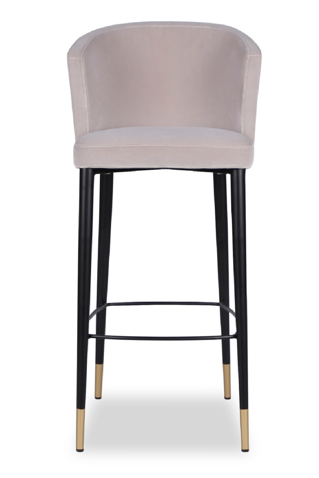 Velvet Curved Barstool | Liang & Eimil Elica | Oroa.com