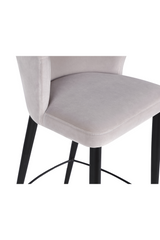 Velvet Curved Barstool | Liang & Eimil Elica | Oroa.com