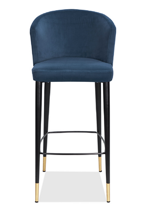 Velvet Curved Barstool | Liang & Eimil Elica | Oroa.com
