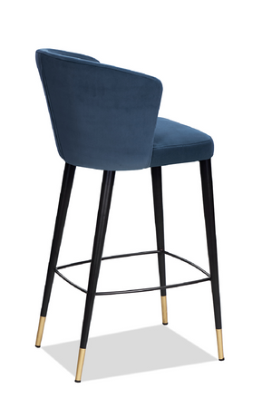 Velvet Curved Barstool | Liang & Eimil Elica | Oroa.com