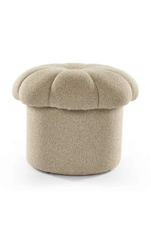 Beige Scalloped Footstool | Liang & Eimil Lis | Oroa.com