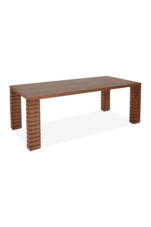 Fluted Leg Wooden Dining Table | Liang & Eimil Pascal | Oroa.com