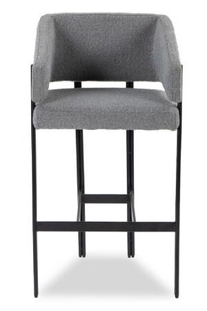 Gray Bouclé Bar Stool | Liang & Eimil Tatler | OROA.com