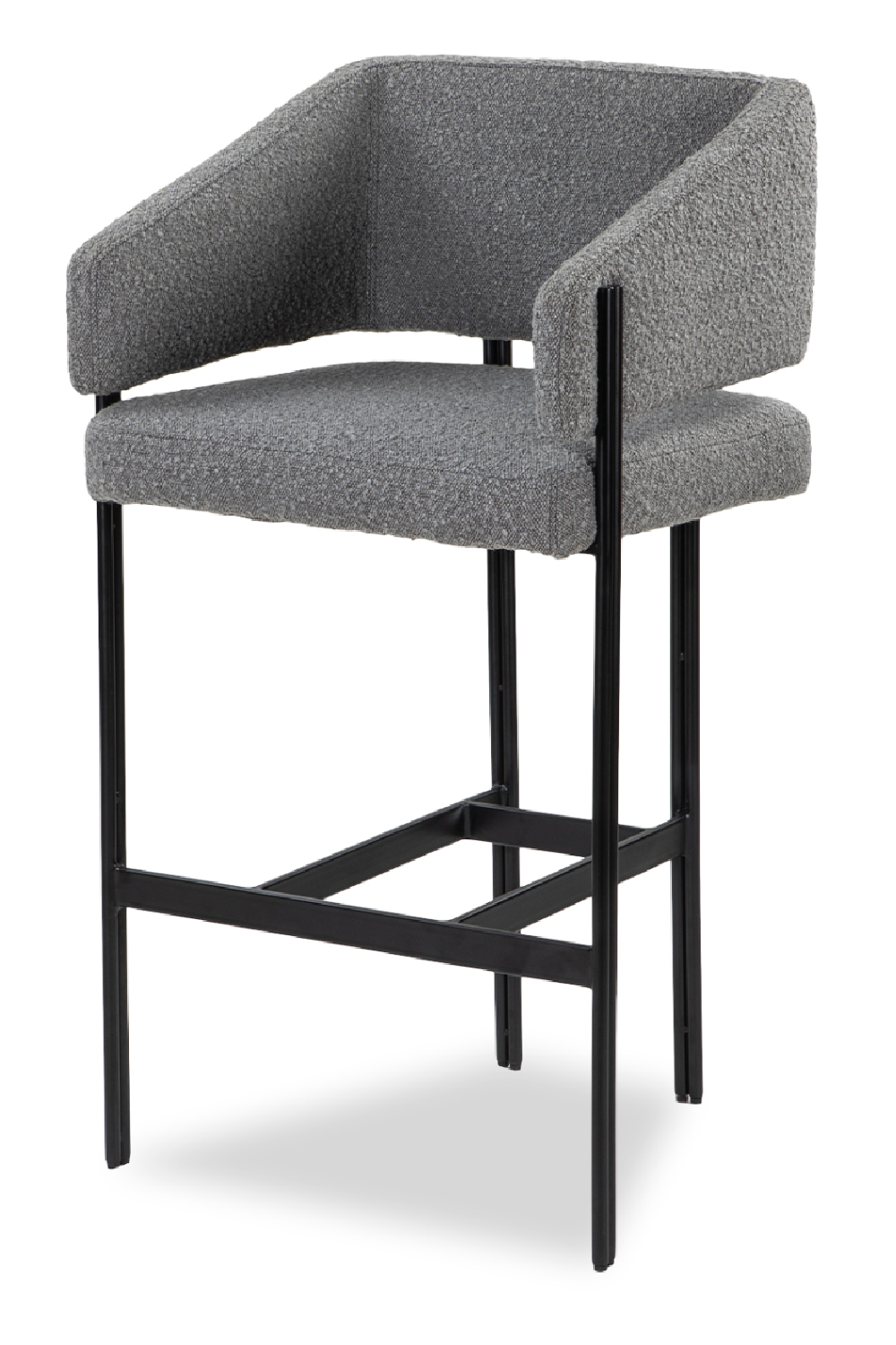 Gray Bouclé Bar Stool | Liang & Eimil Tatler | OROA.com