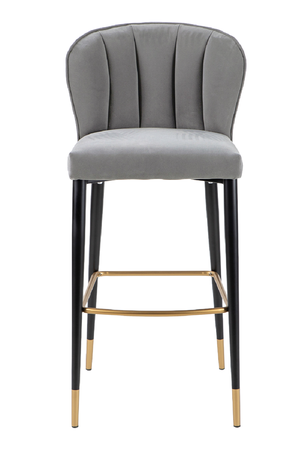 Gray Velvet Bar Stool | Liang & Eimil Maya | Oroa.com