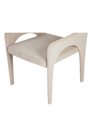 Cream Velvet Wrapped Dining Chair  Liang & Eimil Godard  Oroatrade.com
