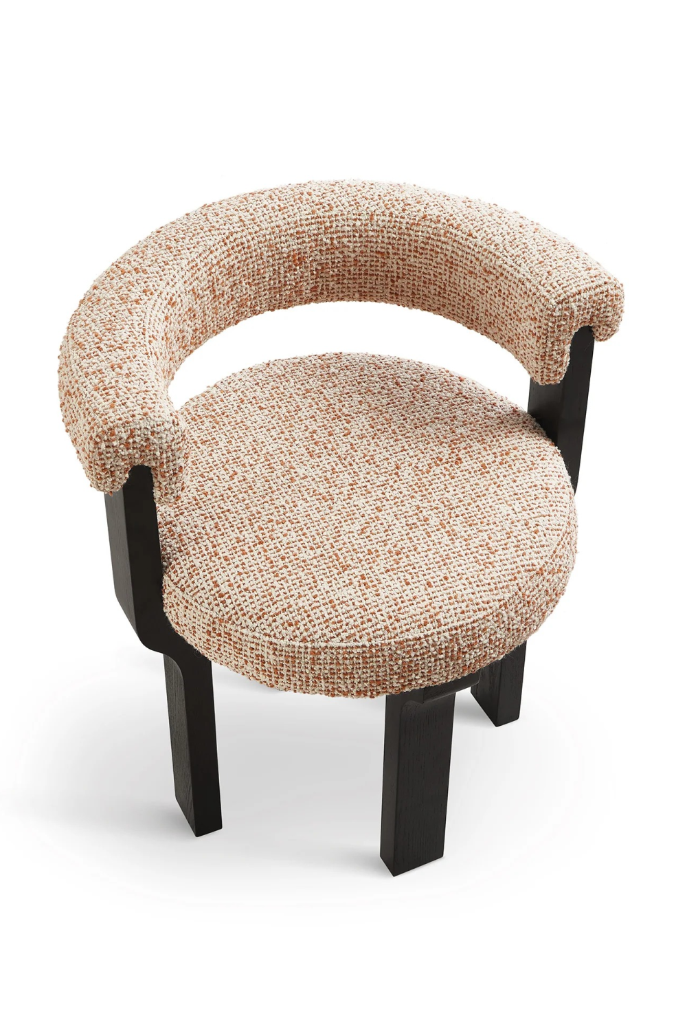 Rounded Tweed Dining Chair | Liang & Eimil Elba | Oroa.com