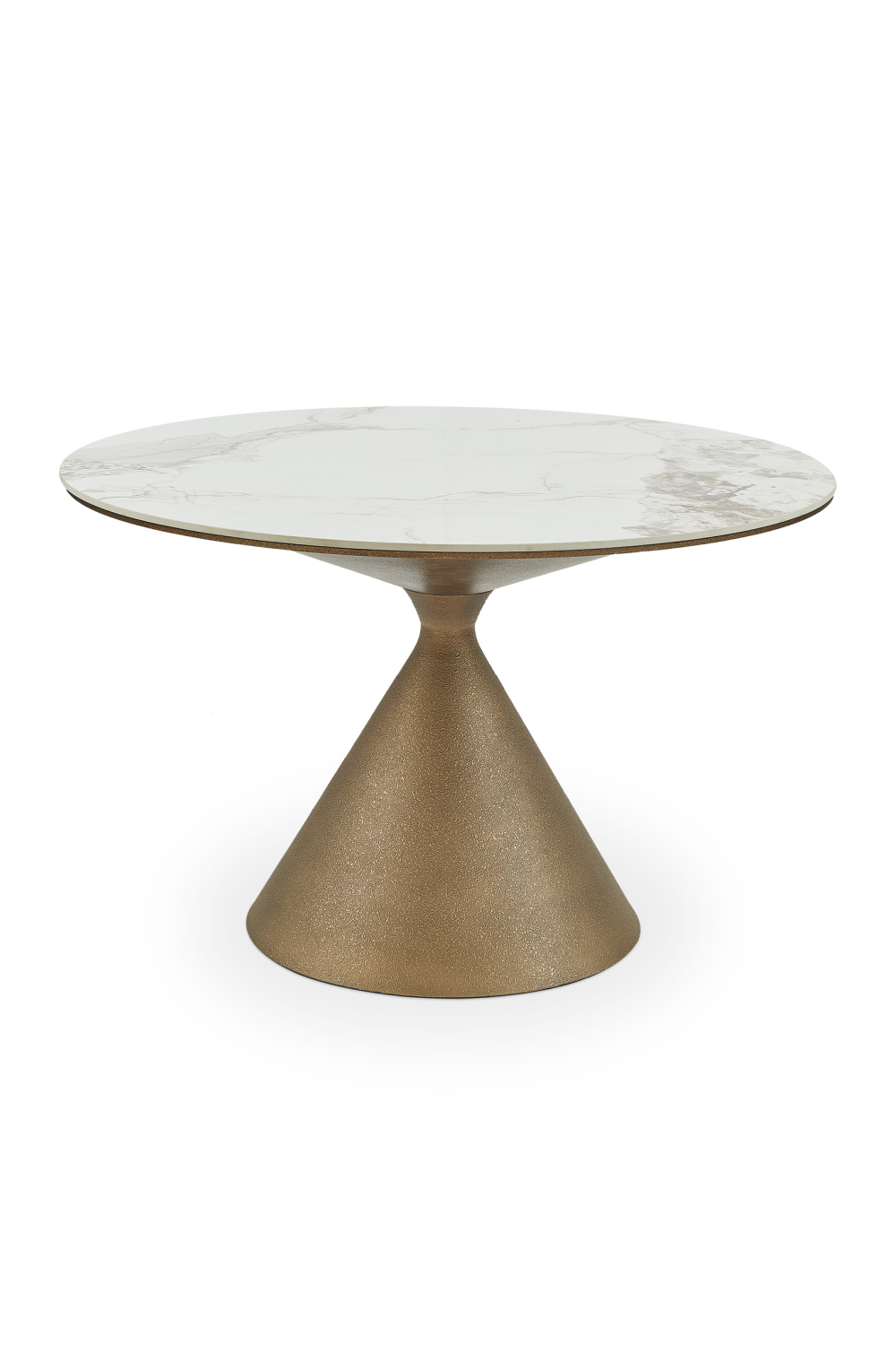 Gold Conical Base Dining Table | Liang & Eimil Ditta | Oroa.com