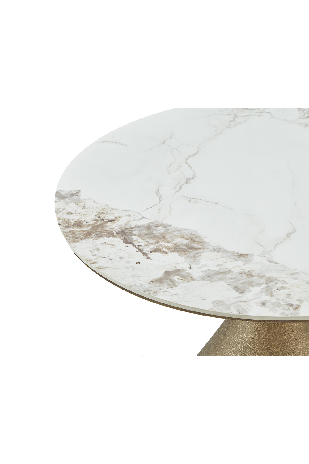 Gold Conical Base Dining Table | Liang & Eimil Ditta | Oroa.com