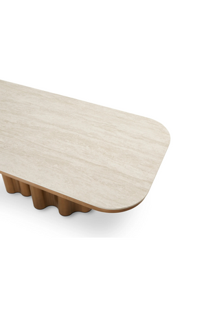 Travertine Marble Dining Table | Liang & Eimil Corinthian | Oroa.com