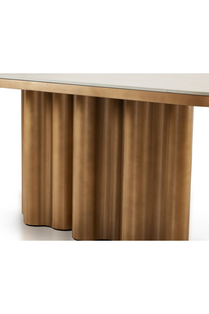 Travertine Marble Dining Table | Liang & Eimil Corinthian | Oroa.com