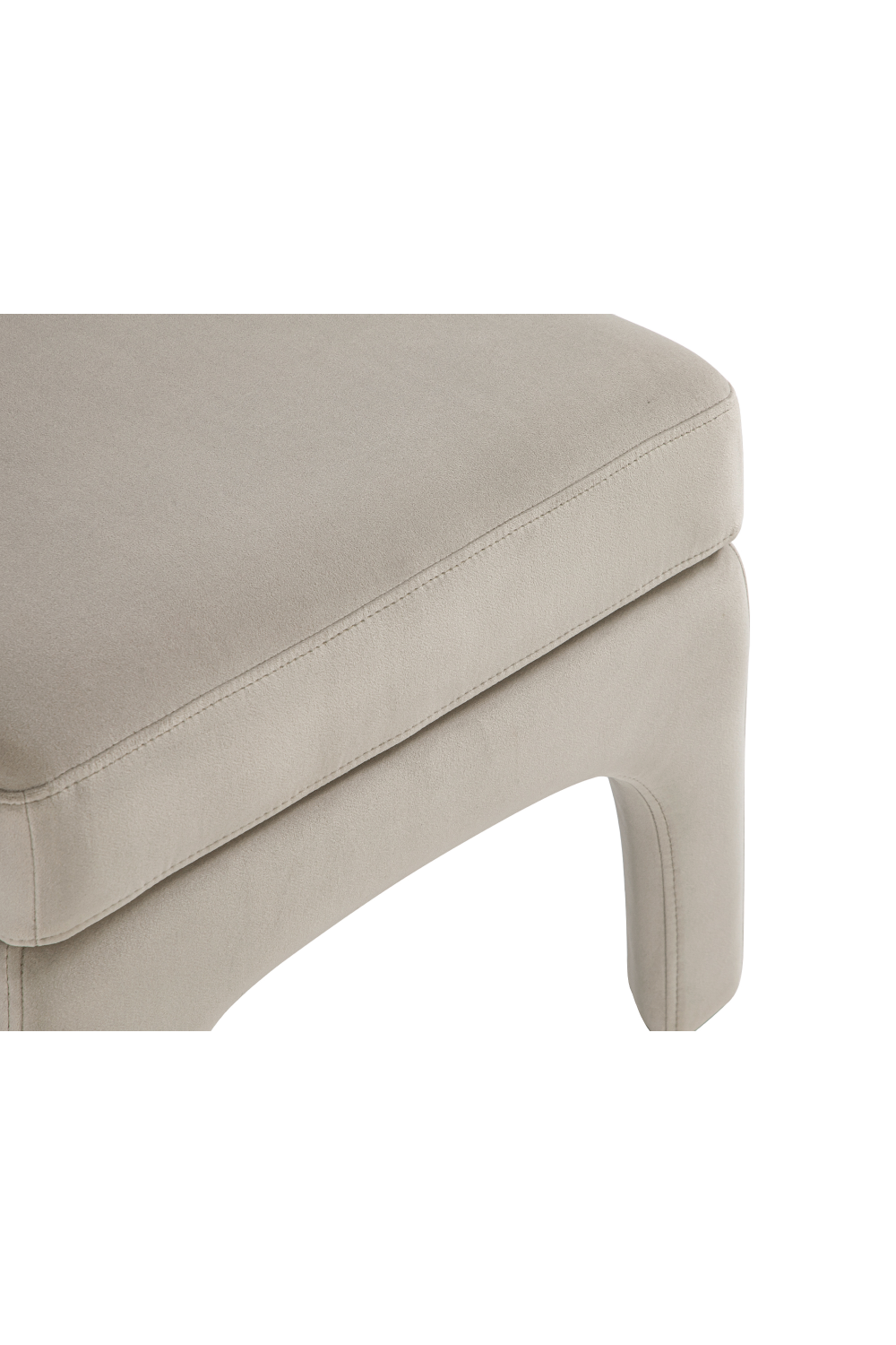 Gray Velvet Modern Stool | Liang & Eimil Malcom | Oroa.com