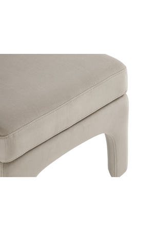 Gray Velvet Modern Stool | Liang & Eimil Malcom | Oroa.com