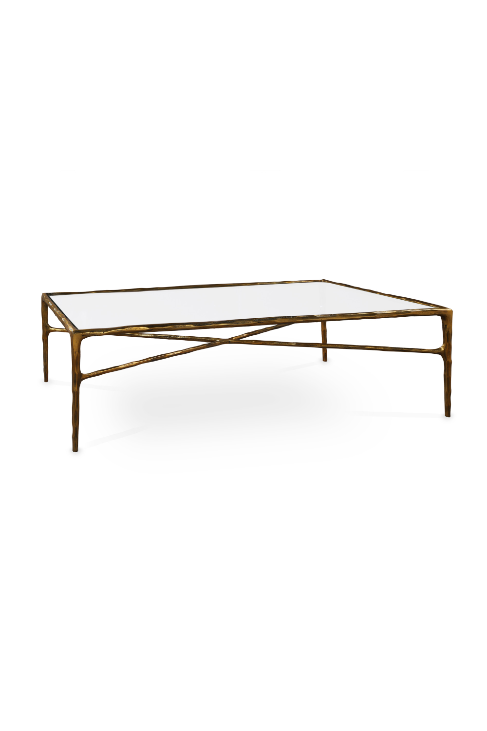 Textured Brass Coffee Table | Liang & Eimil Cobra | Oroa.com