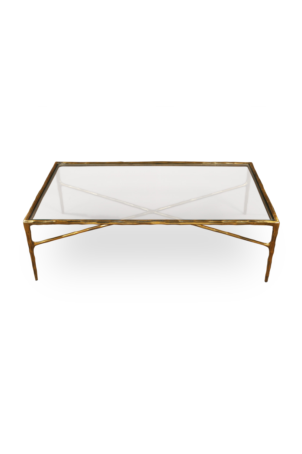 Textured Brass Coffee Table | Liang & Eimil Cobra | Oroa.com