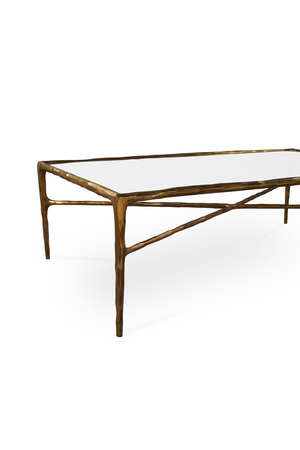 Textured Brass Coffee Table | Liang & Eimil Cobra | Oroa.com