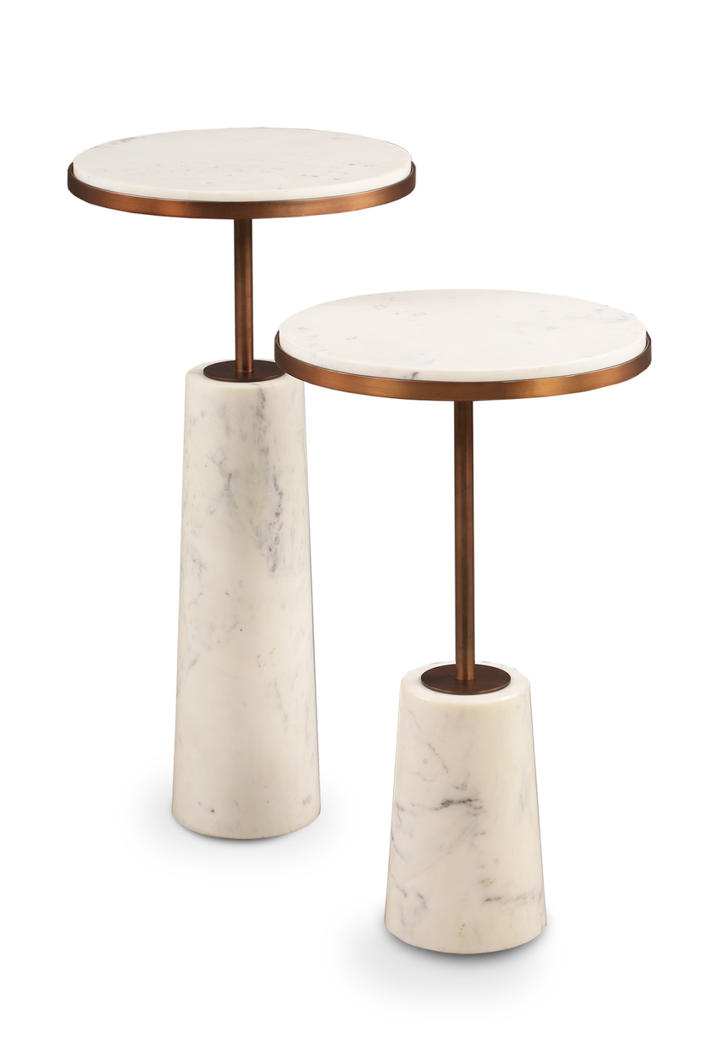 Conical Base Marble Side Tables (2) | Liang & Eimil Notto | Oroatrade.com