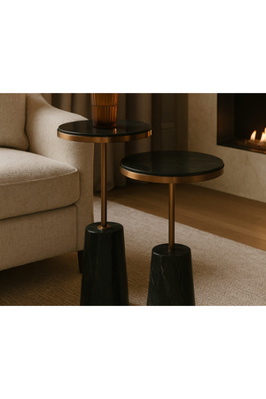 Conical Base Marble Side Tables (2) | Liang & Eimil Notto | Oroatrade.com