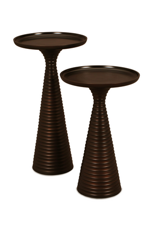 Ridged Bronze Side Tables (2) | Liang & Eimil Othelo | Oroa.com
