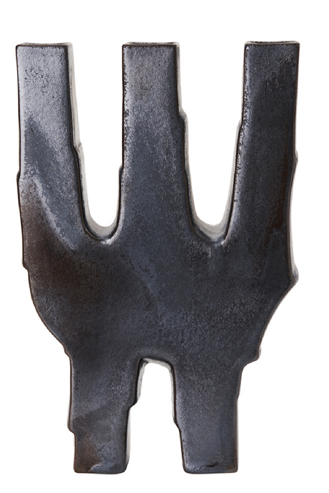 Dark Silver Ceramic Vase | Liang & Eimil Leandri I | Oroa.com