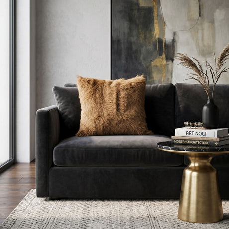   Modern furniture - Brown Furry Pillow - www.oroa.com | Oroa.com