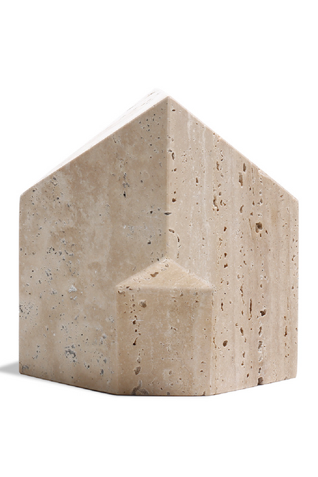 Beige Travertine Faceted Marble | Liang & Eimil Arya | Oroa.com