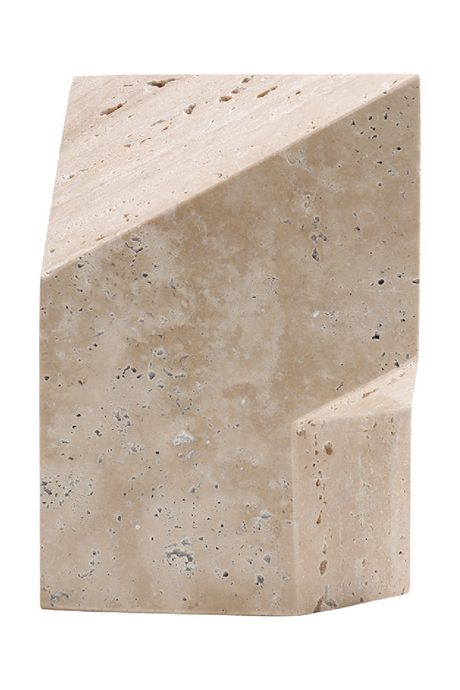 Beige Travertine Faceted Marble | Liang & Eimil Arya | Oroa.com