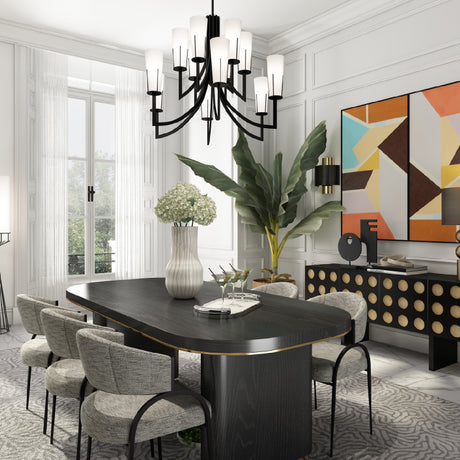   White Linen Tubular Floor Lamp | Oroa.com