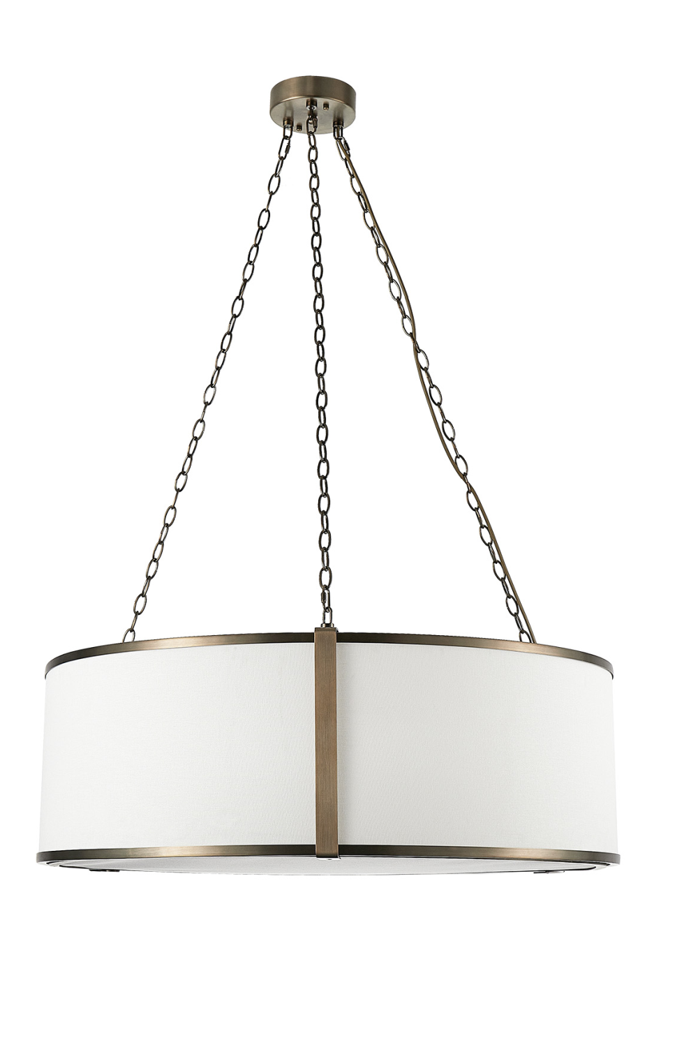 Brass Framed Linen Pendant Lamp | Liang & Eimil Baltimore | Oroa.com