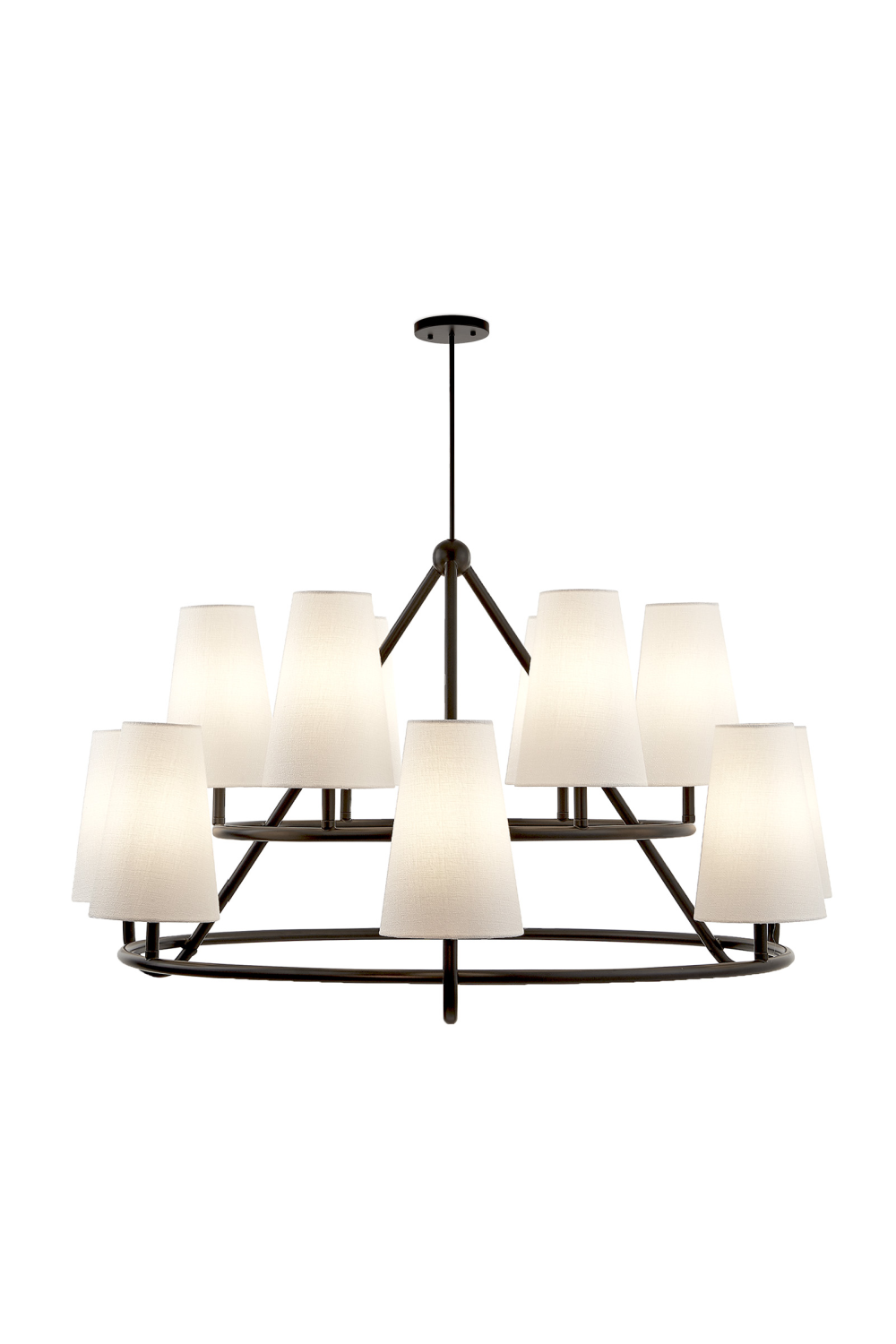 12 Conincal Shades Chandelier | Liang & Eimil Gildan | Oroa.com