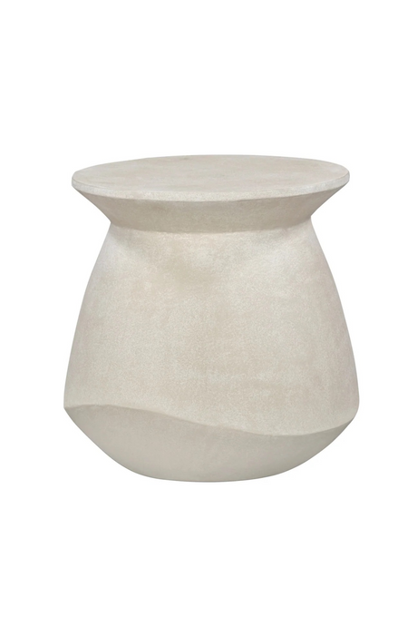 Ivory Concrete Sculptured Side Table | Liang & Eimil Poki | Oroa.com