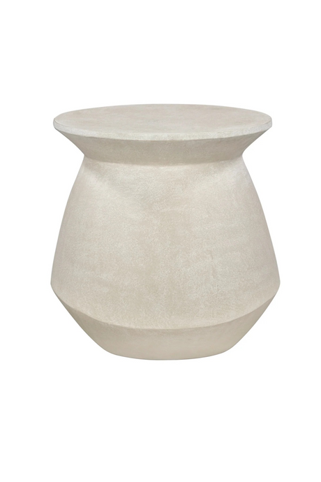 Ivory Concrete Sculptured Side Table | Liang & Eimil Poki | Oroa.com