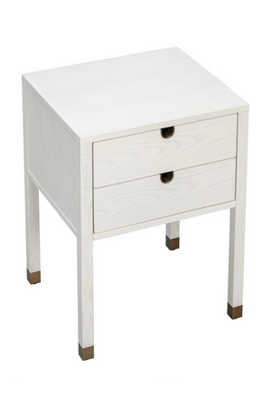 White Wooden 2-Drawer Bedside Table | Liang & Eimil Alcudia | Oroa.com