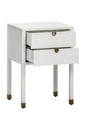 White Wooden 2-Drawer Bedside Table | Liang & Eimil Alcudia | Oroa.com